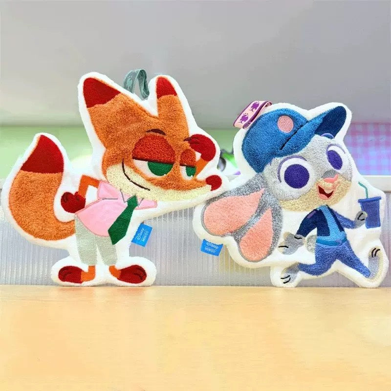 好宅選品 🏠 Miniso 動物方城市 茱迪 尼克 擦手巾 掛式吸水加厚毛巾 擦手帕 洗手小方巾 名創優品