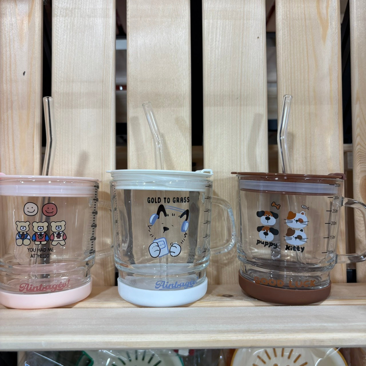 好宅選品 🏠 特價出清 玻璃吸管杯 水杯 杯子