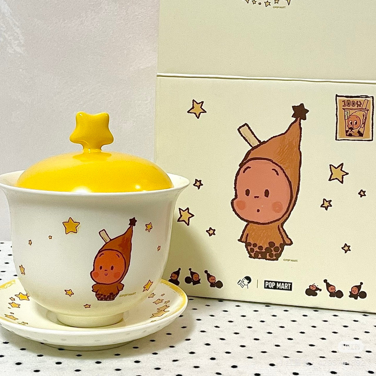 快速預購⚡星星人 珍珠奶茶 & 櫻桃冰茶 喜茶聯名 徽章 茶瓶款 舉杯款 積分兌換 萌粒 泡泡瑪特 popmart 公仔 吊卡
