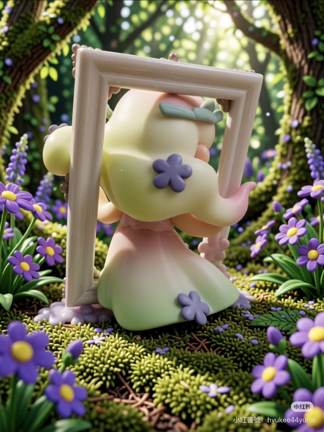 快速預購 ✅ Nanci 參半 吊卡 當浮光映珠 遇上清晨的草地 聯名 出逃油畫 公仔 若來 rolife 囡茜