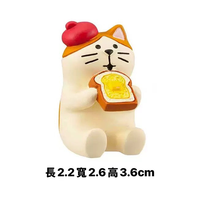 現貨秒發 🔥 日式貓zakka 麵包系列 DIY 潮玩擺件 公仔 造景小擺件 麵包店擺飾 烘培 微縮模型