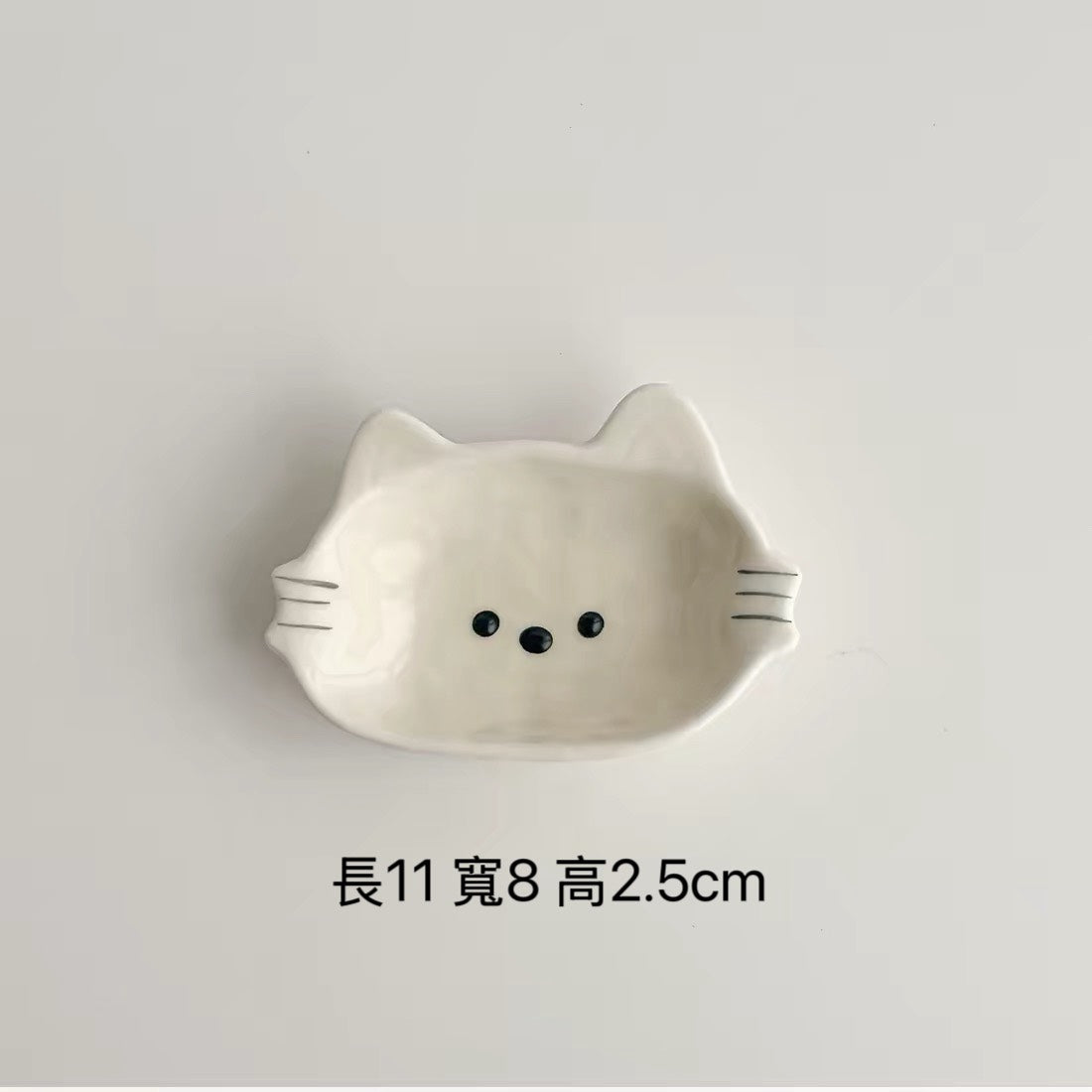 好宅現貨 ⚡ ins 韓式簡約線條 吐司 貓貓 熊熊 調味碟 調味料碗 醬料碟 沾料碟 醬油醋碟 陶瓷 釉下彩碟子 點心盤