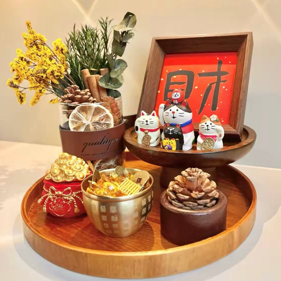 好宅選品 🏠 招財貓 擺件 客廳桌面 裝飾品 家居 玄關裝飾 喬遷新居 禮品 組合