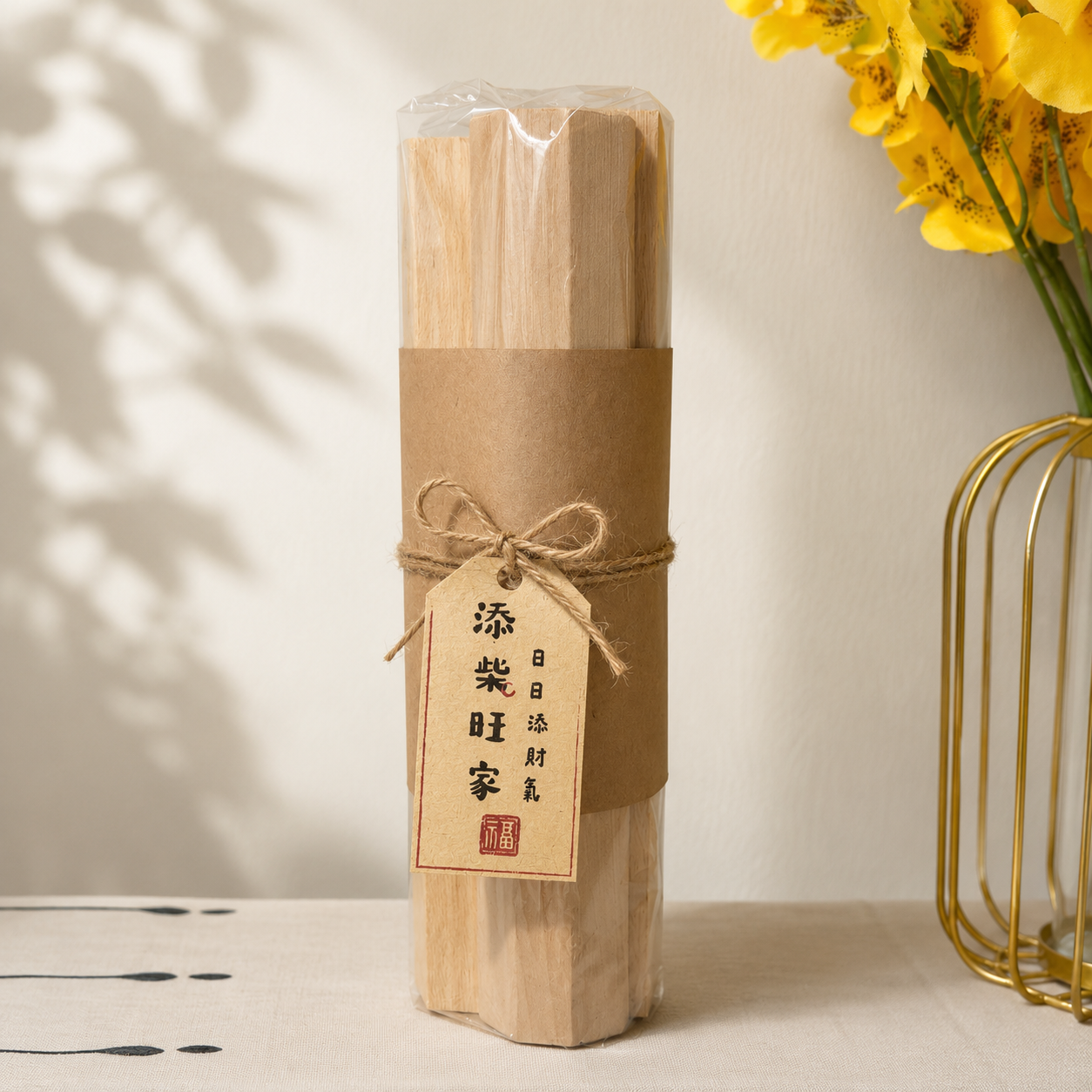 現貨秒發 ⚡ 灑金貼紙 吉祥話貼紙 入宅用品 入宅七寶 貼紙 木柴 喜慶用品 春聯 入厝禮 入厝儀式 柴米油鹽醬醋茶