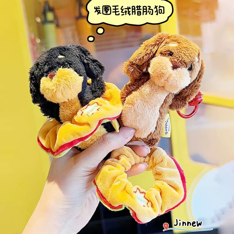 好宅現貨 🏠 Jinnew 原創 臘腸狗 熱狗 漢堡 包包掛飾 毛絨掛件 毛絨娃娃吊飾 包裝飾 鑰匙扣