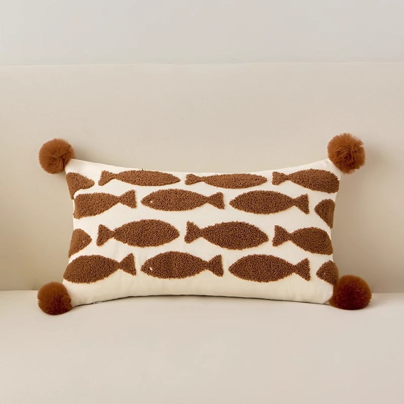 好宅選品 🏠【刺繡抱枕】喵喵悠果 枕套 PP棉 抱抱絨 刺繡 枕頭 午睡枕 長形枕 沙發枕