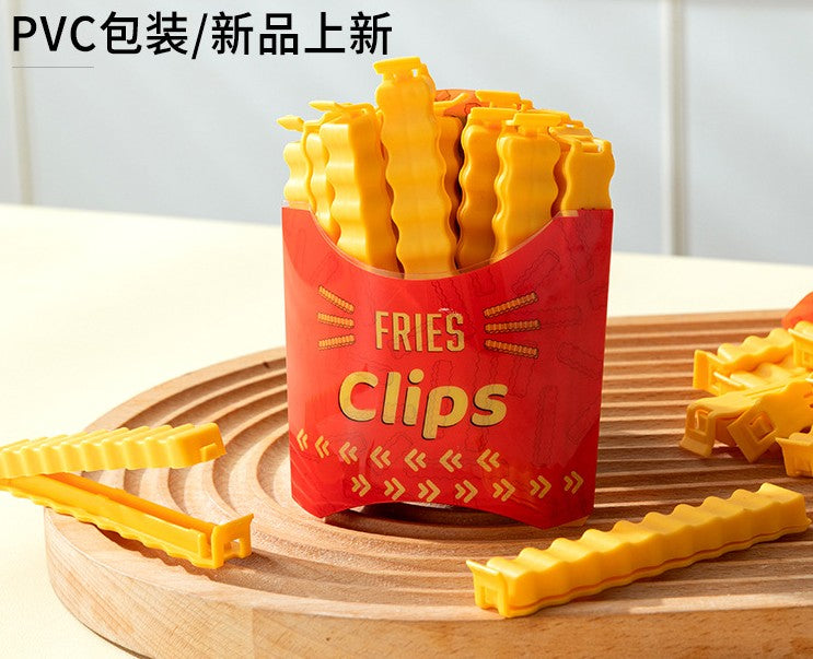 好宅選品 🏠 PVC 薯條封口夾 磁吸冰箱貼 零食袋防潮濕 保鮮食物 調味密封夾