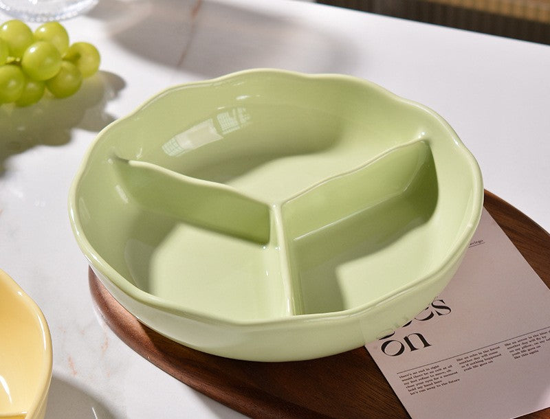 好宅選品 🏠 陶瓷分格盤 三格餐盤 大容量加深"可微波"