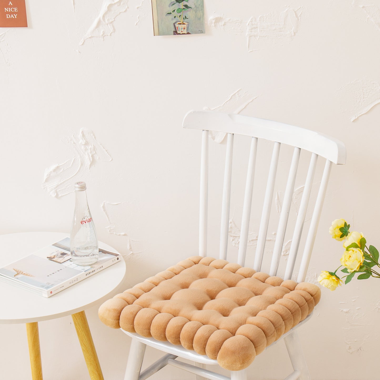 好宅選品 🏠 餅乾坐墊 居家座椅墊 加厚 牛奶絨坐墊 辦公室坐椅墊 靠墊 屁墊 沙發墊