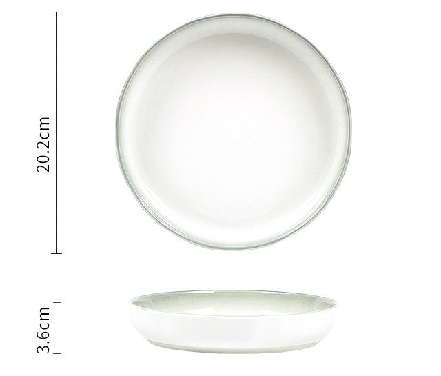 好宅選品 🏠 漸層綠輕奢  碗碟組 釉下彩 飯碗陶瓷盤 碗盤 餐具