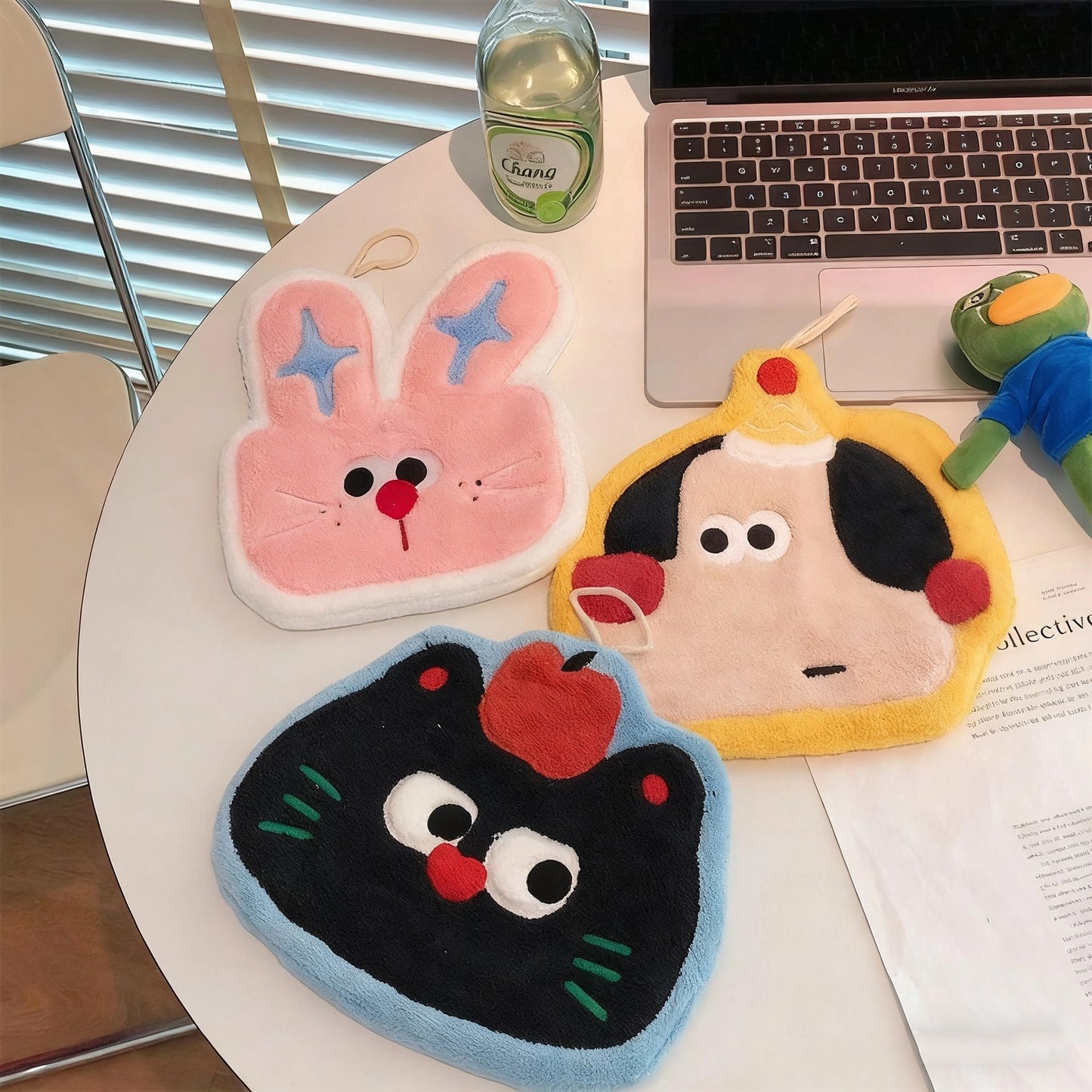 好宅選品 🏠 ins 多巴胺擦手巾 掛式吸水加厚毛巾 擦手帕 洗手小方巾