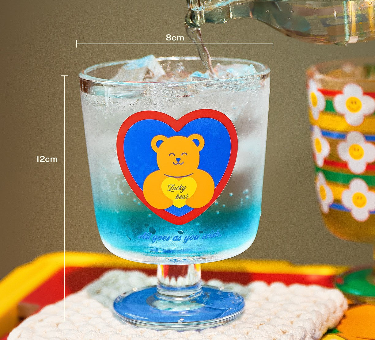 好宅現貨 🏠 ins 玻璃杯 馬克杯 小熊 花花 拍攝道具
