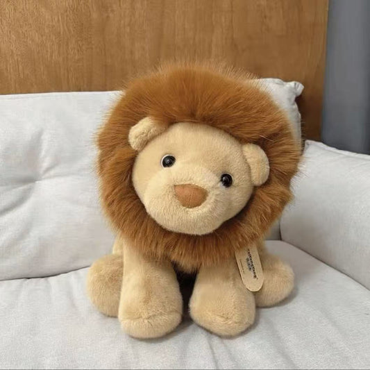 呆萌獅子玩偶毛絨玩具 家居擺飾 布娃娃禮物 可愛美式獅