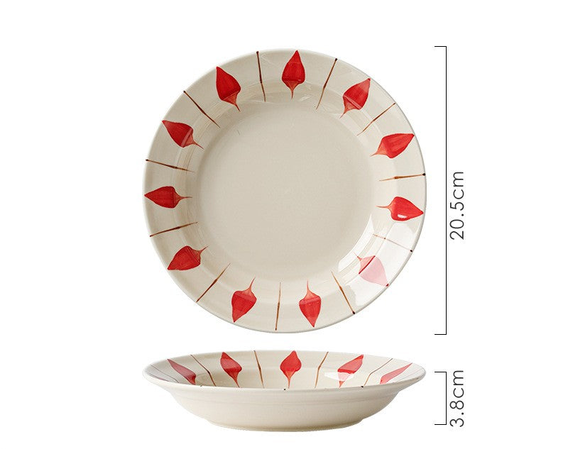 好宅選品 🏠 日式 陶瓷碗 陶瓷盤 釉下彩 ins風  碗盤 餐具