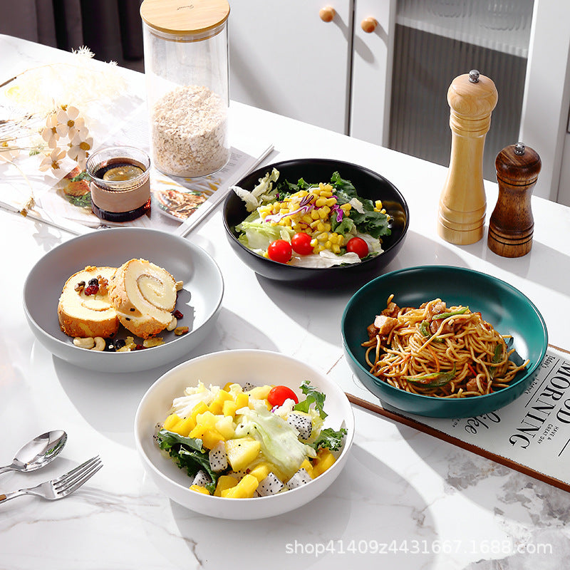 湯盤 家用湯圓盤 餐廳深底盤