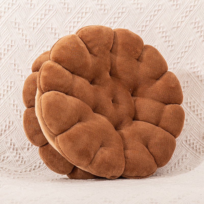 好宅選品 🏠 餅乾坐墊 居家座椅墊 加厚 牛奶絨坐墊 辦公室坐椅墊 靠墊 屁墊 沙發墊