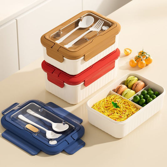 食品級飯盒 可微波 微波爐 可加熱 上班族 透明帶蓋 大容量分格 便當盒 分裝盒