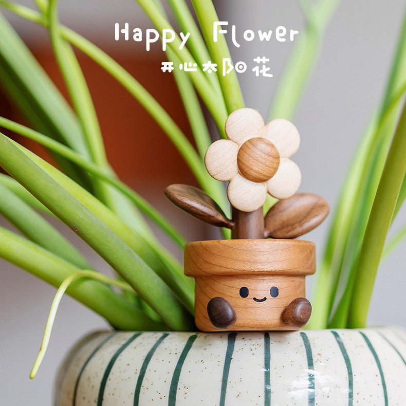 好宅選品 🏠 實木有錢花 好運太陽花 入厝禮 治癒手辦 新婚禮物 居家擺件