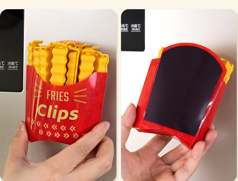 好宅選品 🏠 PVC 薯條封口夾 磁吸冰箱貼 零食袋防潮濕 保鮮食物 調味密封夾