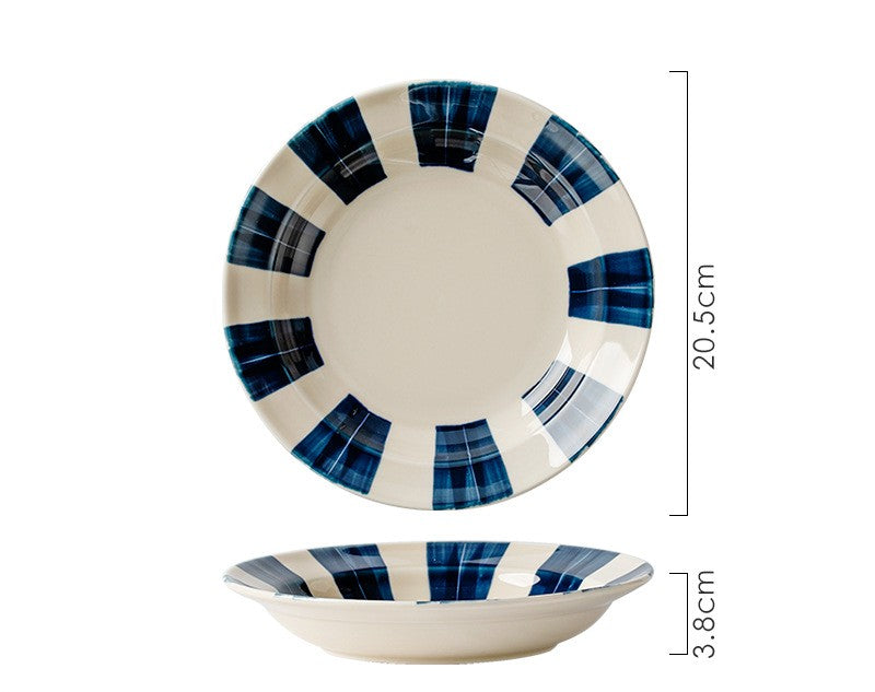 好宅選品 🏠 日式 陶瓷碗 陶瓷盤 釉下彩 ins風  碗盤 餐具