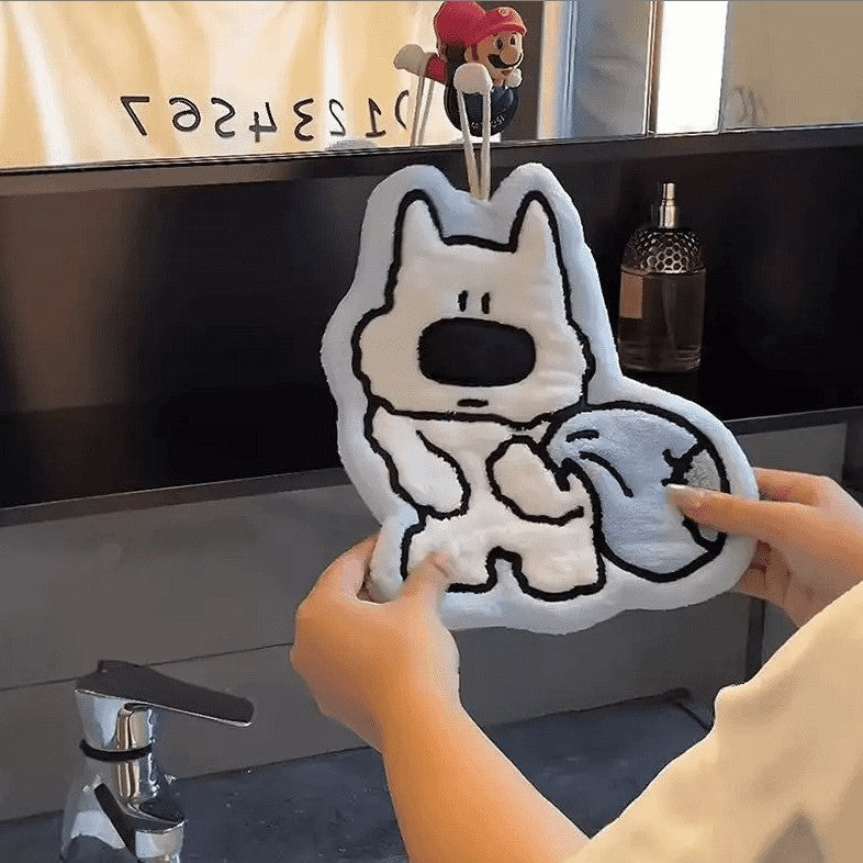 好宅選品 🏠 ins 擦手巾 掛式吸水加厚毛巾 擦手帕 洗手小方巾