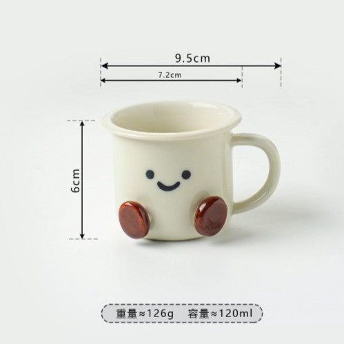 好宅選品 🏠 ins 可可豆系列 迷你杯 飯碗 甜點碗 沙拉盤 陶瓷碗  盤子 陶瓷盤