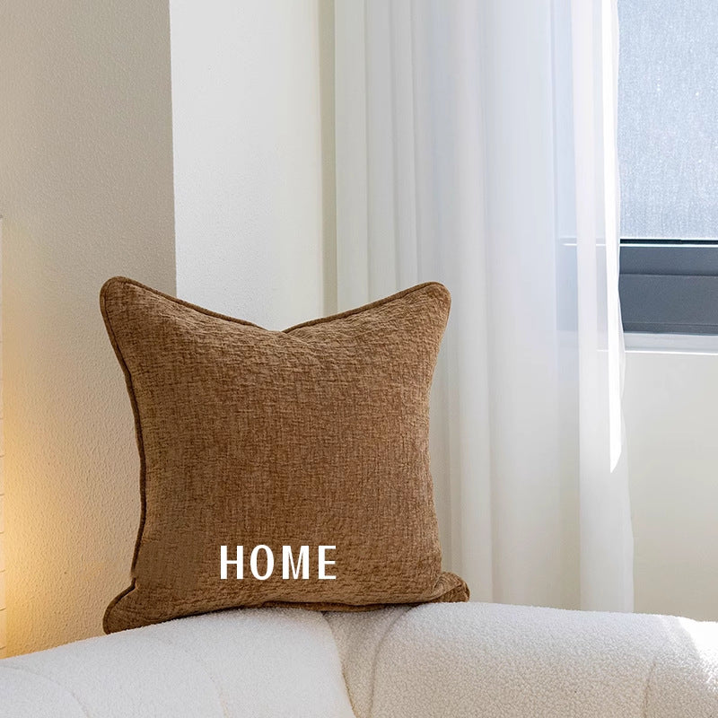 北歐 ins 咖棕色組合 刺繡 提花 沙發抱枕 幾何圖案 枕頭套 沙發裝飾