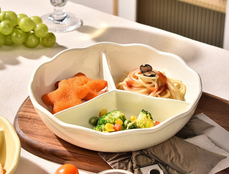 好宅選品 🏠 陶瓷分格盤 三格餐盤 大容量加深"可微波"