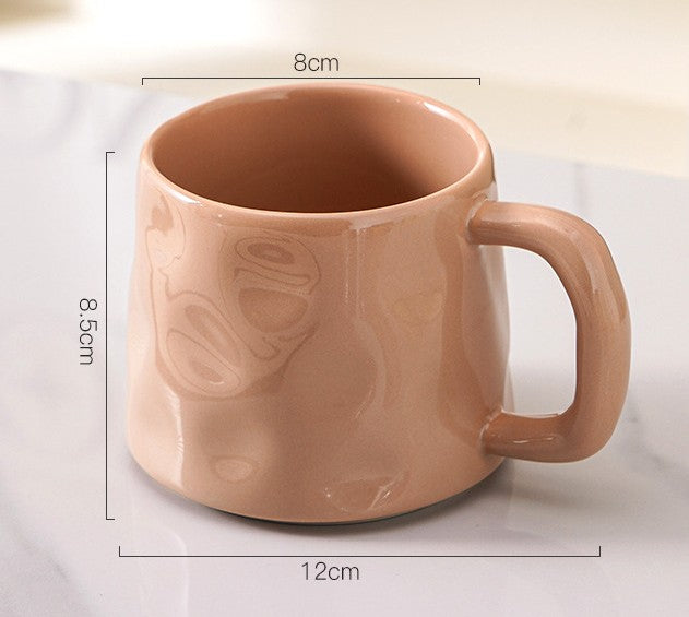 好宅選品 🏠 手捏紋 馬克杯 水杯 家用 (未完成上架