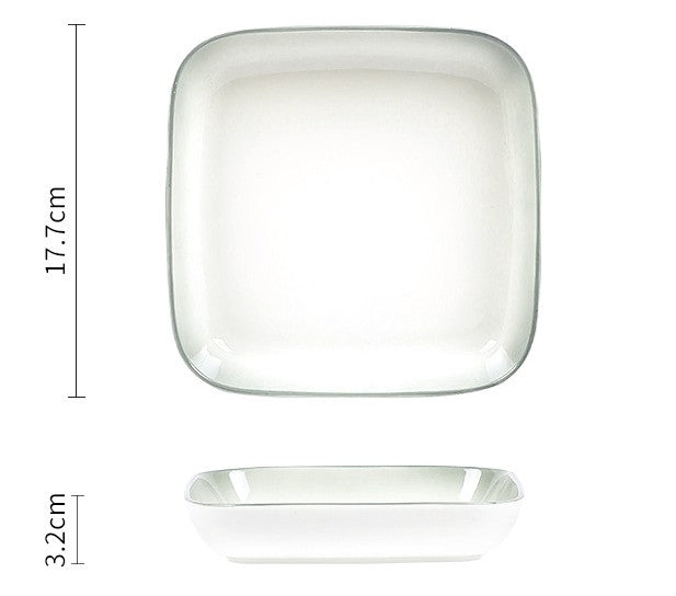 好宅選品 🏠 漸層綠輕奢  碗碟組 釉下彩 飯碗陶瓷盤 碗盤 餐具