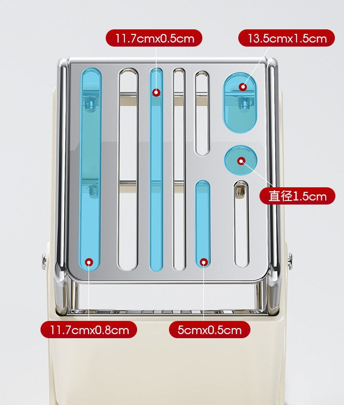 好宅選品 🏠 旋轉刀架 廚具 廚房用品 多功能 刀具 瀝水收納架 不銹鋼一體刀座 置物架