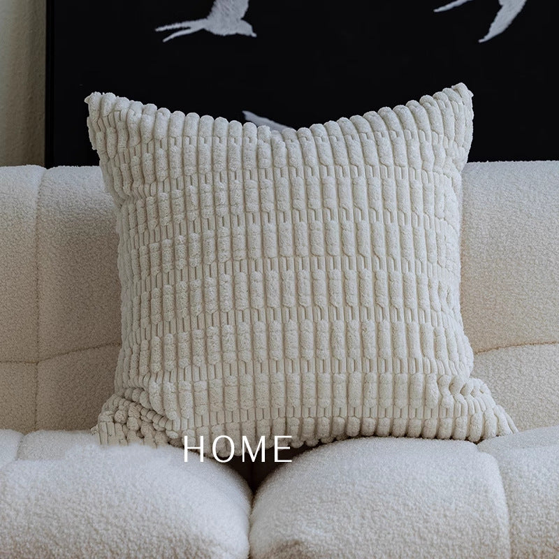 北歐 ins 咖棕色組合 刺繡 提花 沙發抱枕 幾何圖案 枕頭套 沙發裝飾