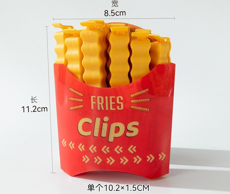 好宅選品 🏠 PVC 薯條封口夾 磁吸冰箱貼 零食袋防潮濕 保鮮食物 調味密封夾