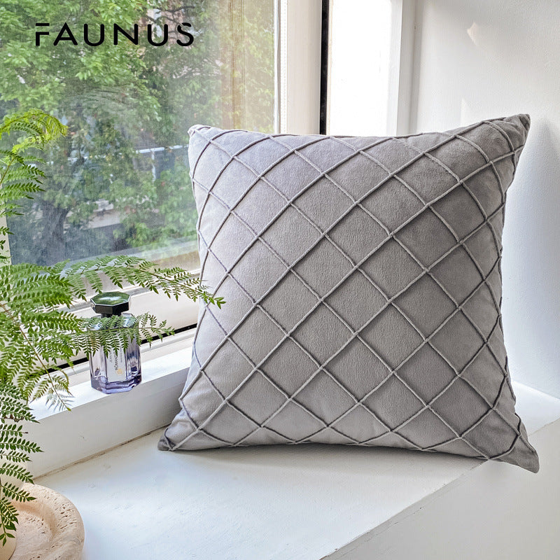 ins 波西米亞 簇絨圈絨帆布刺繡 客廳抱枕 沙發靠枕靠墊