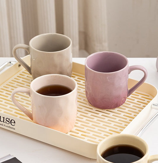 好宅選品 🏠 手捏紋 馬克杯 水杯 家用 (未完成上架