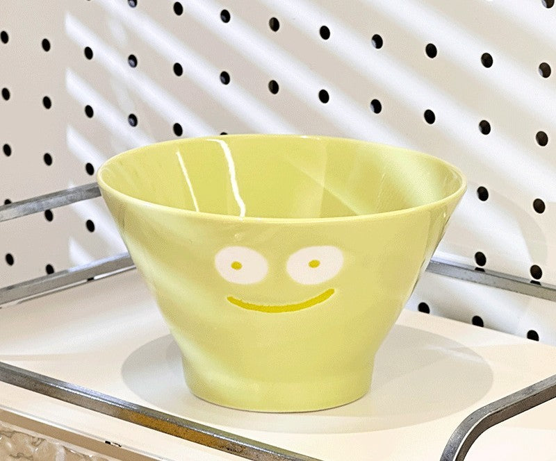 好宅選品 🏠 表情包 陶瓷飯碗 餐具 斗笠碗 防燙 飯碗 沙拉碗 一家人飯碗