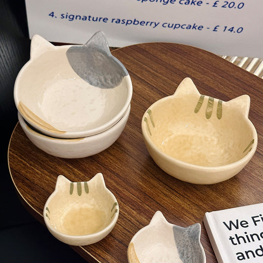 好宅選品 🏠 日式小貓 調味料碟 沾料碟 釉下彩餐具 油醋碗 復古陶瓷 點心盤