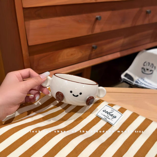 好宅選品 🏠 ins 可可豆系列 迷你杯 飯碗 甜點碗 沙拉盤 陶瓷碗  盤子 陶瓷盤