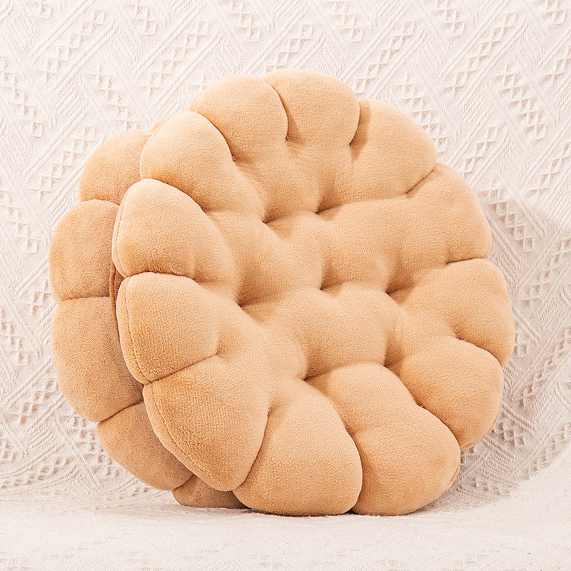 好宅選品 🏠 餅乾坐墊 居家座椅墊 加厚 牛奶絨坐墊 辦公室坐椅墊 靠墊 屁墊 沙發墊