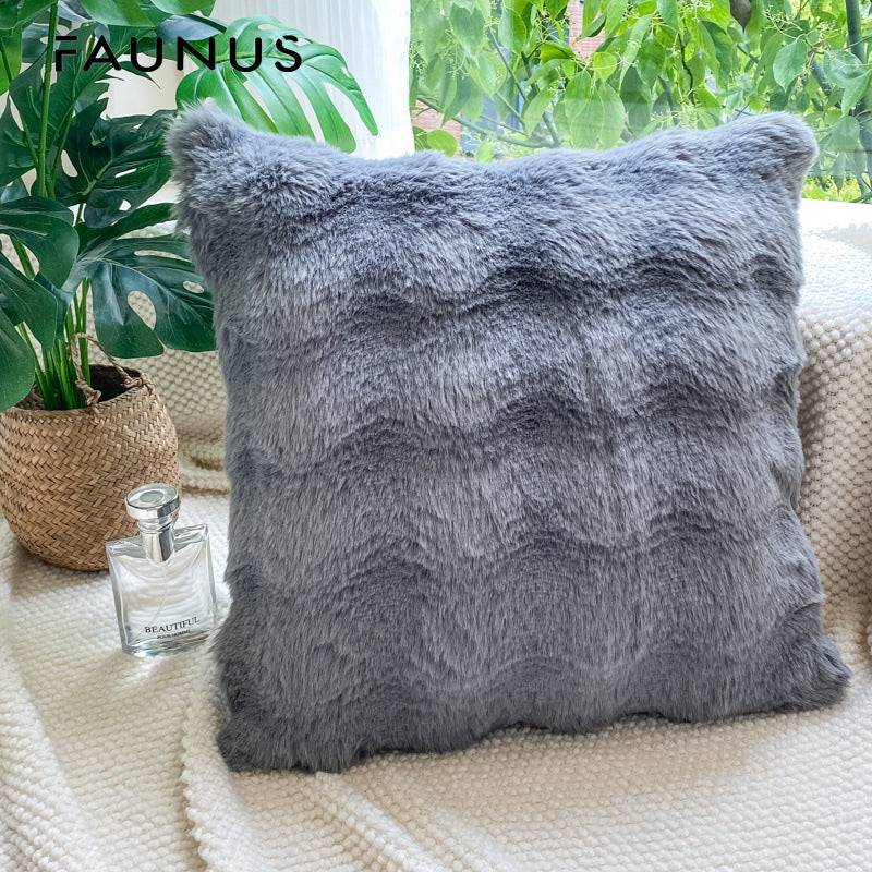 好宅選品 🏠 【絨布抱枕】枕套 馬年新年佈置 親膚 長短仿兔毛 枕頭 午睡枕 長形枕  沙發枕