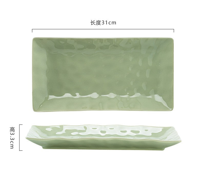 ins 奶油風格 碗碟套裝 陶瓷 餐具 喬遷新居 結婚禮物 碗碟筷碗盤 家用 碗筷 魚盤 方盤