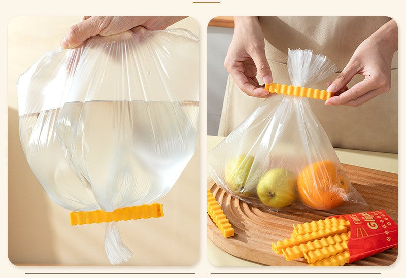 好宅選品 🏠 PVC 薯條封口夾 磁吸冰箱貼 零食袋防潮濕 保鮮食物 調味密封夾