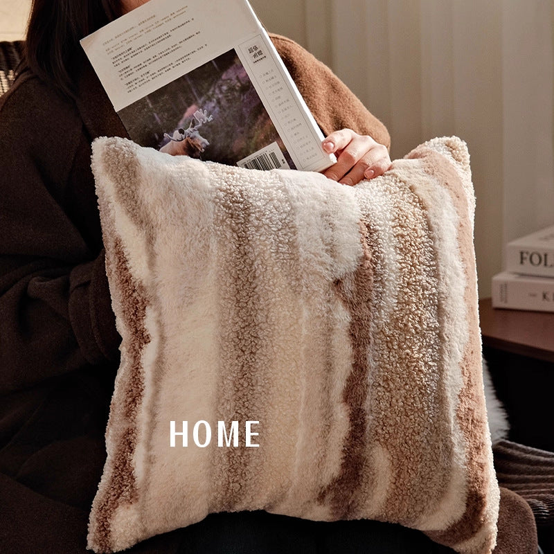 北歐 ins 咖棕色組合 刺繡 提花 沙發抱枕 幾何圖案 枕頭套 沙發裝飾