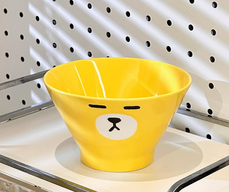 好宅選品 🏠 表情包 陶瓷飯碗 餐具 斗笠碗 防燙 飯碗 沙拉碗 一家人飯碗