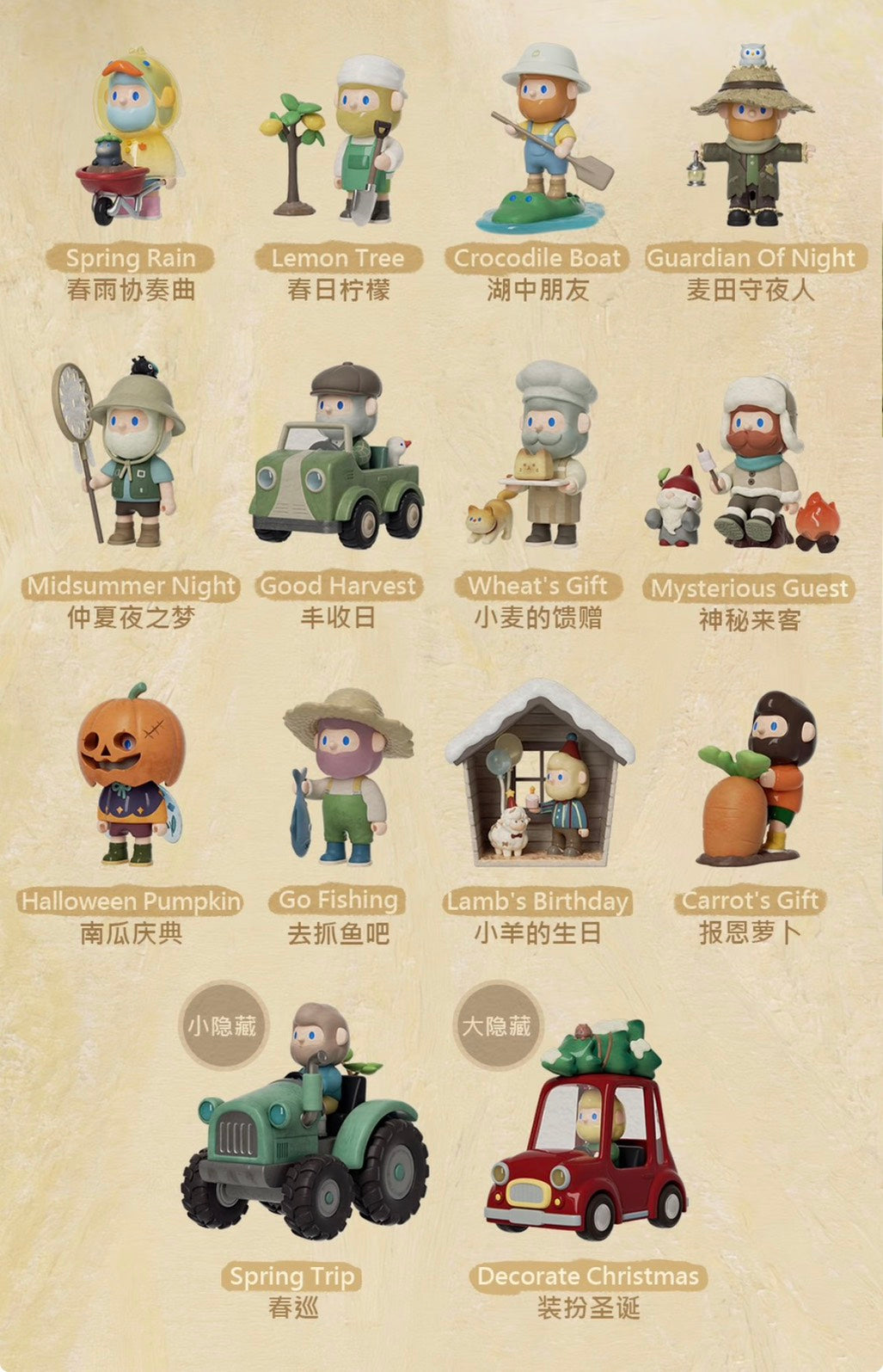快速預購🔥 BOB 在農場中  確認款 盲盒 公仔 farmer bob 男友 聖誕裝扮 春巡 豐收日