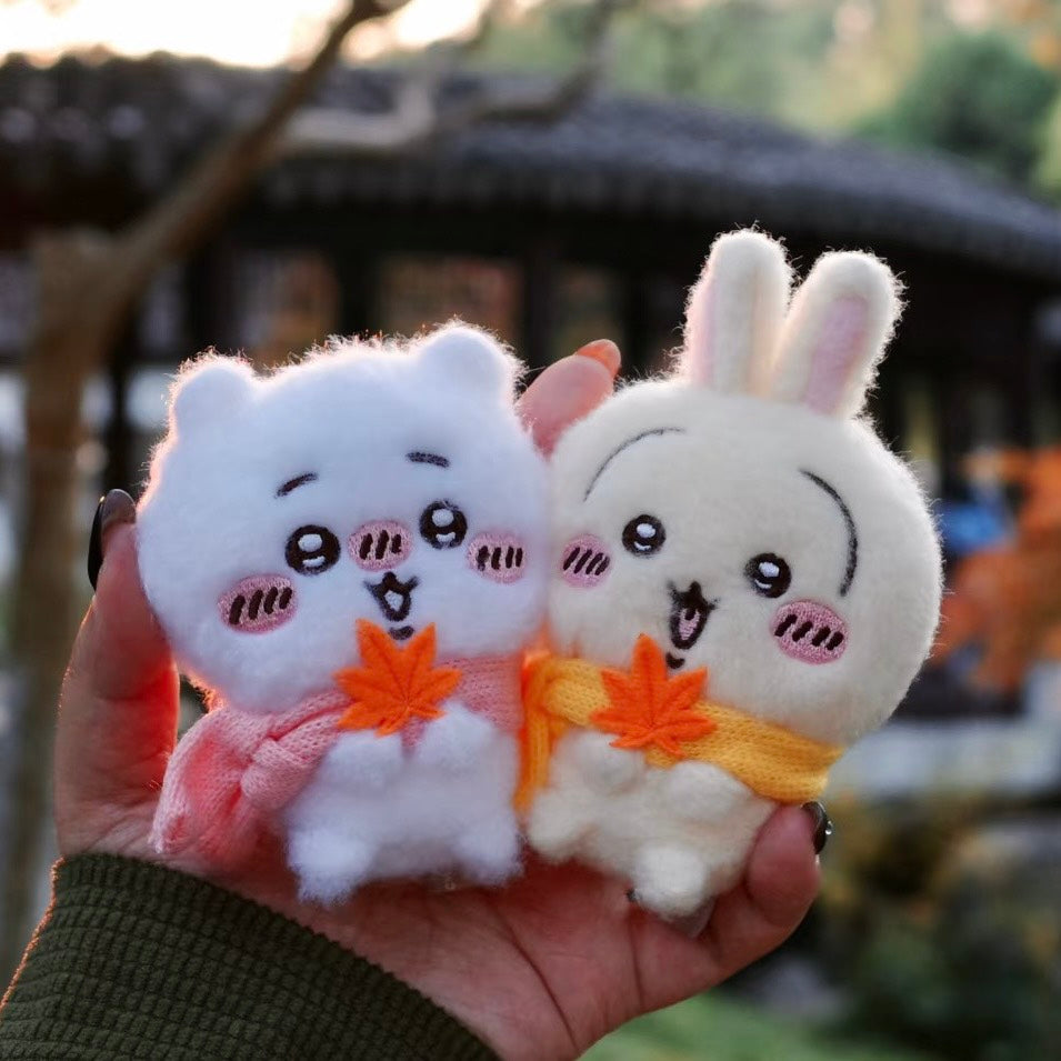 現貨秒發 🔥 吉伊卡哇 毛茸茸 圍巾 Miniso 毛絨公仔 名創優品 烏薩奇 小八 chiikawa 冬日 吊飾
