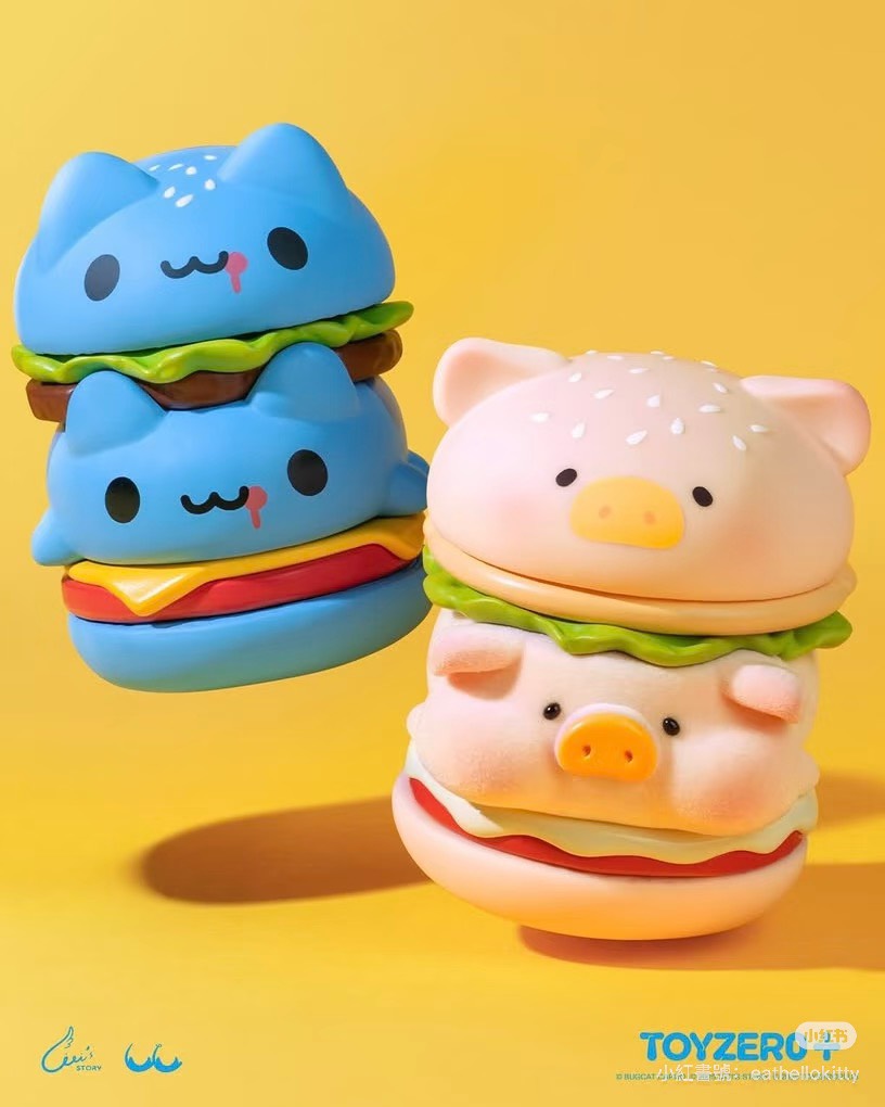 現貨秒發 ⚡ Lulu豬 x 咖波 疊疊樂漢堡 確認款 公仔 52toys 罐頭豬 吊卡 貓貓蟲 招牌lu堡 招牌咖堡