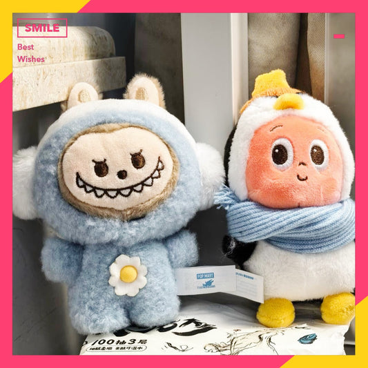 快速預購✅ 毛絨絨暖呼呼 確認款 泡泡瑪特 毛絨掛件 吊飾 Popmart 公仔 隱藏 哭娃 dimoo labubu