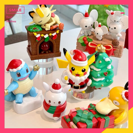 快速預購 ✅ 寶可夢 x 肯德基 確認款 聖誕奇遇寶可夢 聖誕系列 公仔 皮卡丘 傑尼龜 套餐贈品 一家鼠 發條玩具