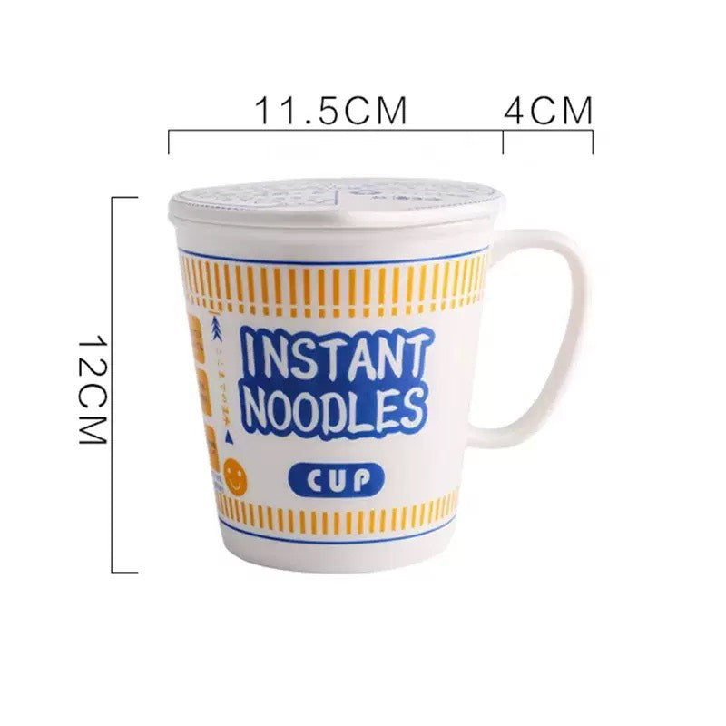 好宅選品 🏠 日式創意泡麵碗 大容量 手柄泡麵杯 陶瓷 大碗 可微波